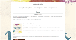 Desktop Screenshot of miriam-schaefer.de
